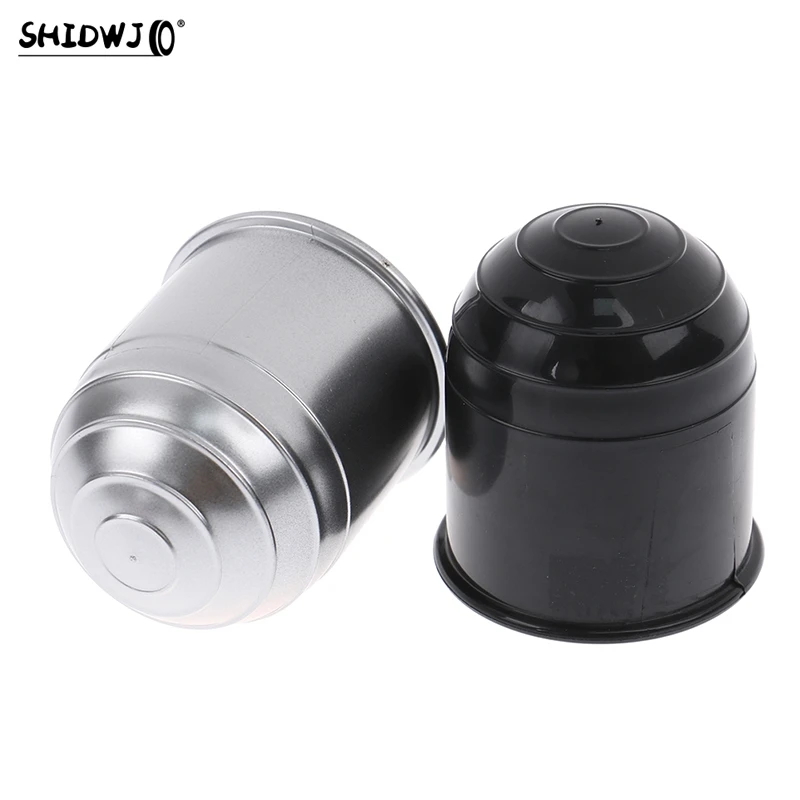 50mm Black Silver Car Tow Hook Ball Cover Cap Tow Hook Cap Hitch Caravan Traile Towing Tow Hook Towball Trailer Accessories