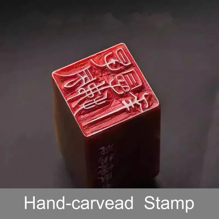 Art Supplies, Hand-carved Shoushan Stone Seal Kit, Custom Name Stamp, for Calligraphy Painting Collection,Chinese Signature Chop