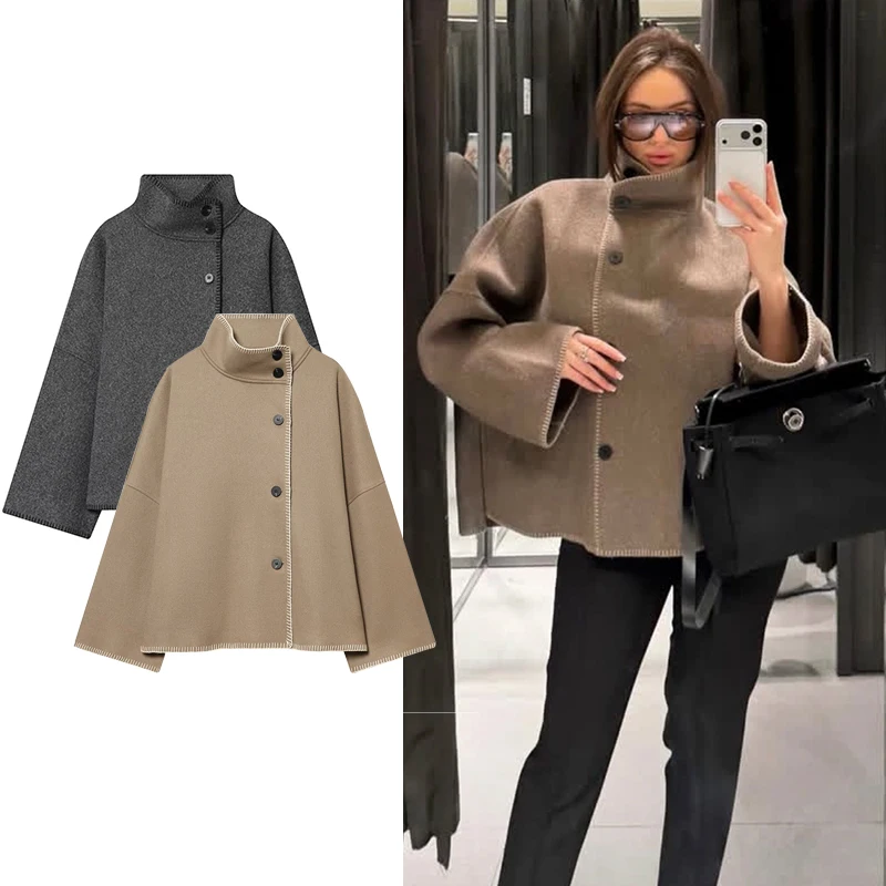 

Women's New Jackets Spring 2026 Fashion Elegant Loose women's Warm Jackets Chic Youth Spring Holiday Leisure Street Coats Blouse
