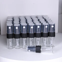 Hot sale 50/piece 2ml transparent glass perfume bottle disposable trial bottle mini travel portable cologne perfume bottle