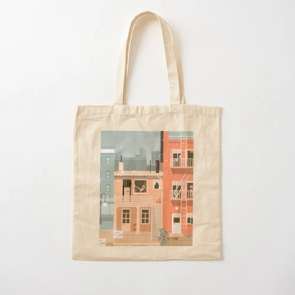 Alfred Hitchcock's Rear Window Illustration by Burro Tote Bag Women's tote bag bag luxury women cute tote