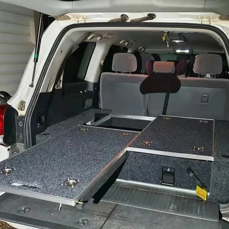 Pickup Suv Lock Slide Out Storage Tool Boxes Drawer Camping For 4Runner Lc76/Lc120/Lc150