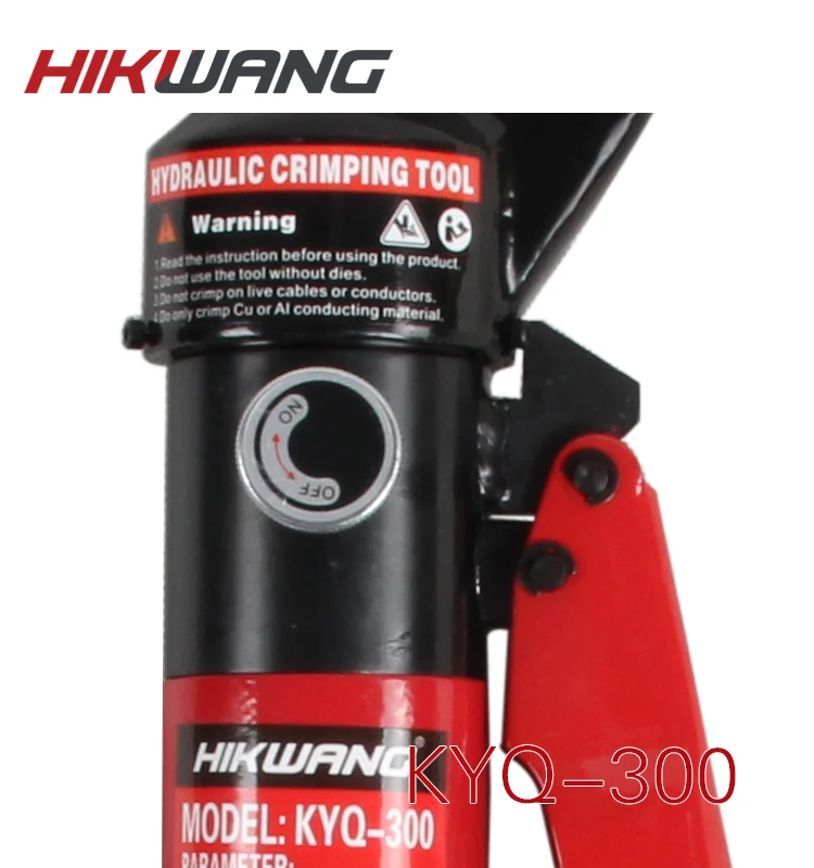 เครื่องมือการจีบสายไฮดรอลิกแบบแมนนวล KYQ-300 ขั้วต่อสายแบตเตอรี่เครื่องมือปลายสายเคเบิล