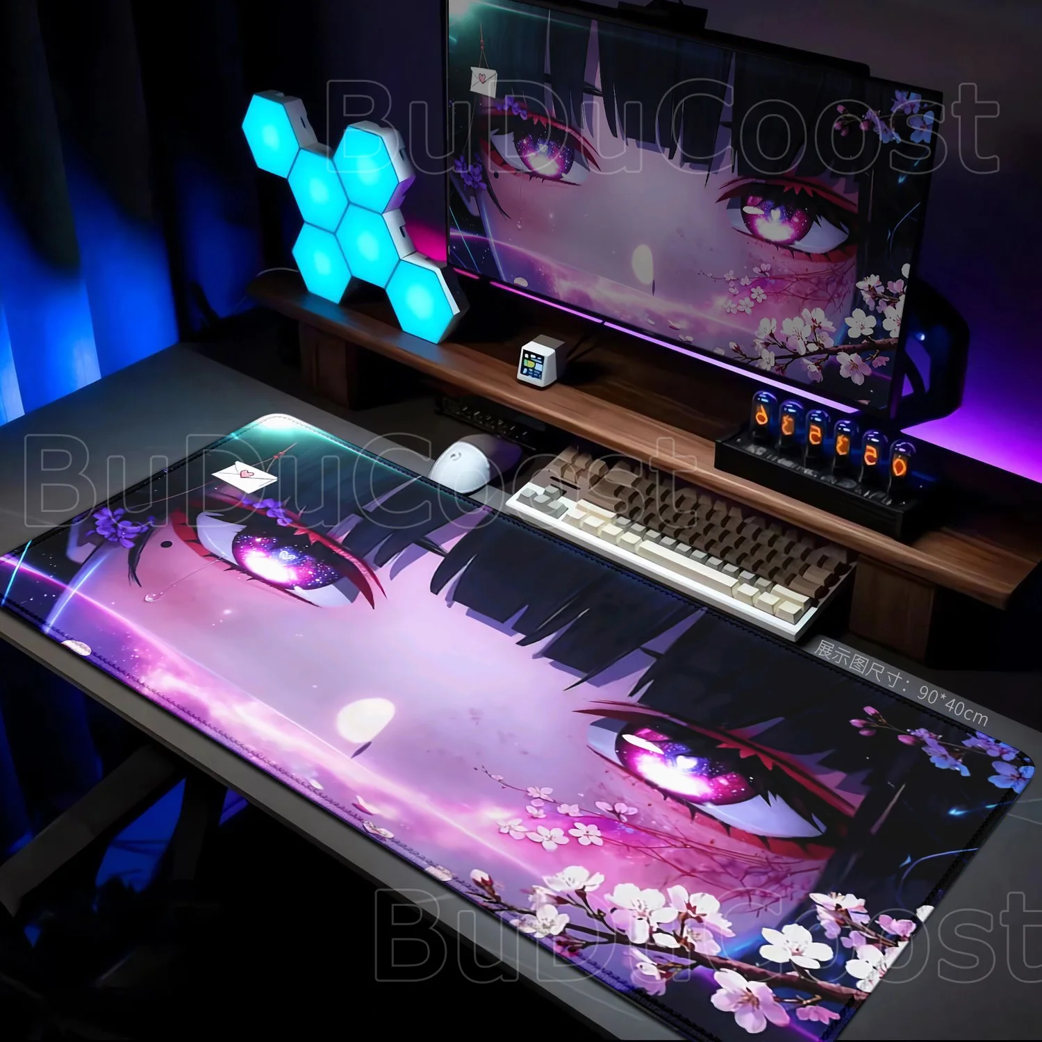 かわいいPC Wuthering Waves Chisa 大型マウスパッド ゲームプレーヤー キーボードパッド Eスポーツ オフィス かわいいデスクマット フロアマット アニメマウスパッド