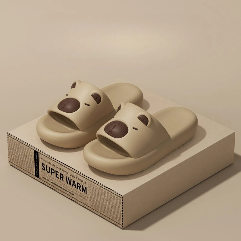 

Ladies Summer Simple Solid Color Sandals New EVA Soft Wear-resistant Beach Walking Shoes Fashion Ladies Slippers Cute Slippers