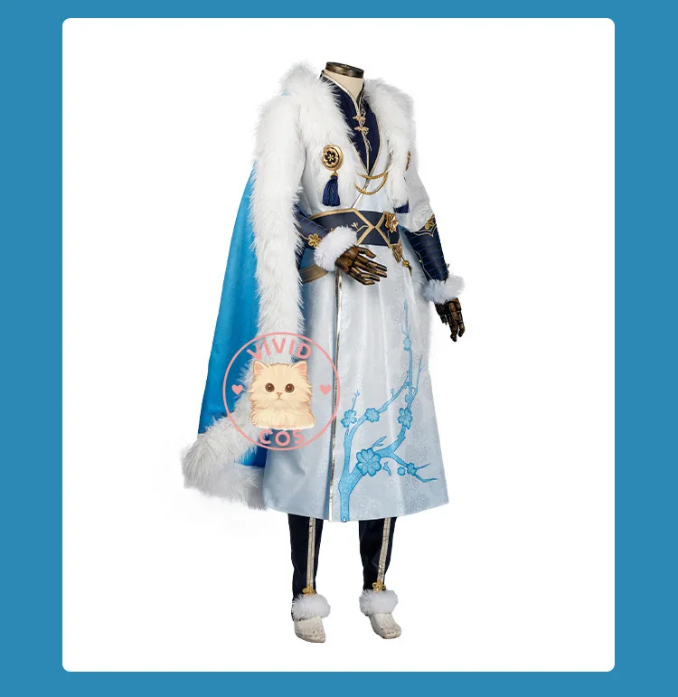 أزياء Honor of Kings التأثيرية: Yi Xing 'Treading Snow in Search of Plum Game Anime Winter ثنائي الأبعاد مرخص للعب الأدوار