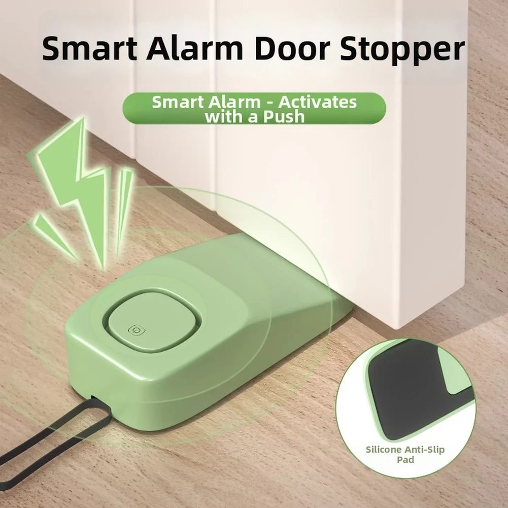 Door Stop Alarm With 70dB Portable Security Door Stopper Wedge Alarm  For Travel Home Apartment Dorm Hotel Safety Device