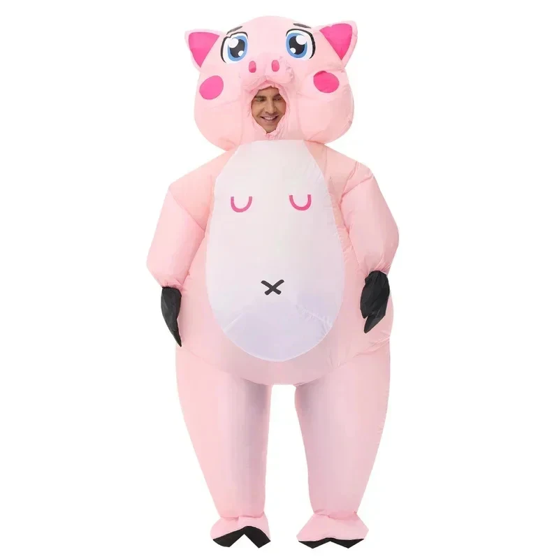 

ABC123Adult animal Halloween cosplay costumes Pig Inflatable costume Purim birthday party gift rode play disfrancesb;6'j,k.9;a