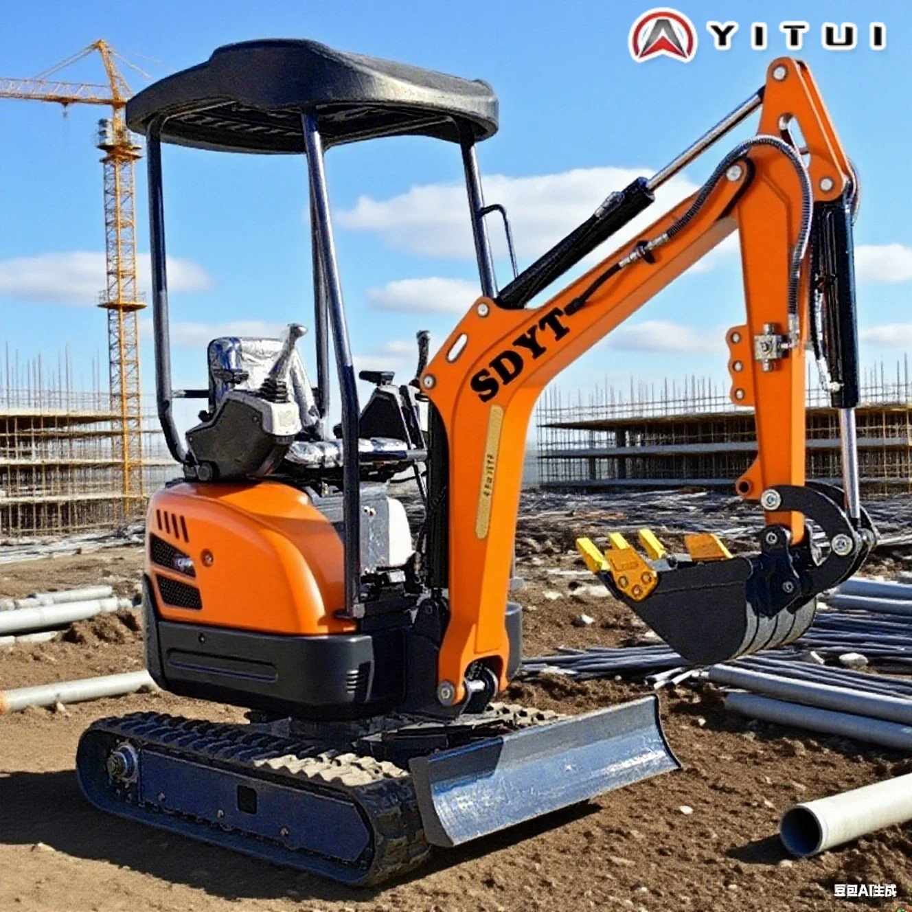 Epa Kubota Mini escavatore insaccatore da 2,6 tonnellate Mini escavatore personalizzato Escavatore Mini escavatore insaccatore da 3 tonnellate Servizio di soddisfazione