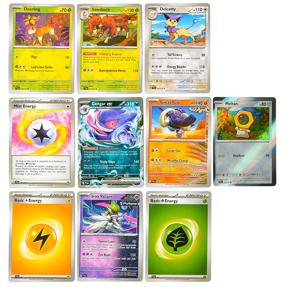 360 pièces anglais Pokémon TCG: boîte des forces temporaires Violet écarlate carte commerciale Pokemon boîte de 36 paquets