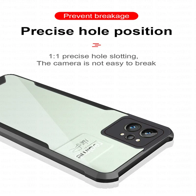 For Realme GT2 Pro Cases Tire Pattern Clear Acrylic Cover Realmi GT2 GT 2 Pro GT2Pro 6.7inches Camera Protect Shockproof Coques