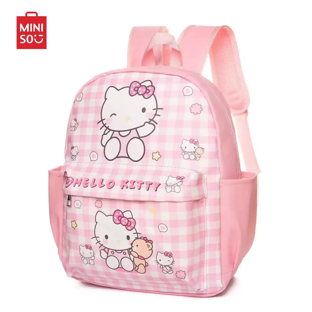 

Cartoon Anime Print Melody Hello Kitty Kuromi Leather Student Lightweight Small Backpack Children's Schoolbag Kindergarten Pupil