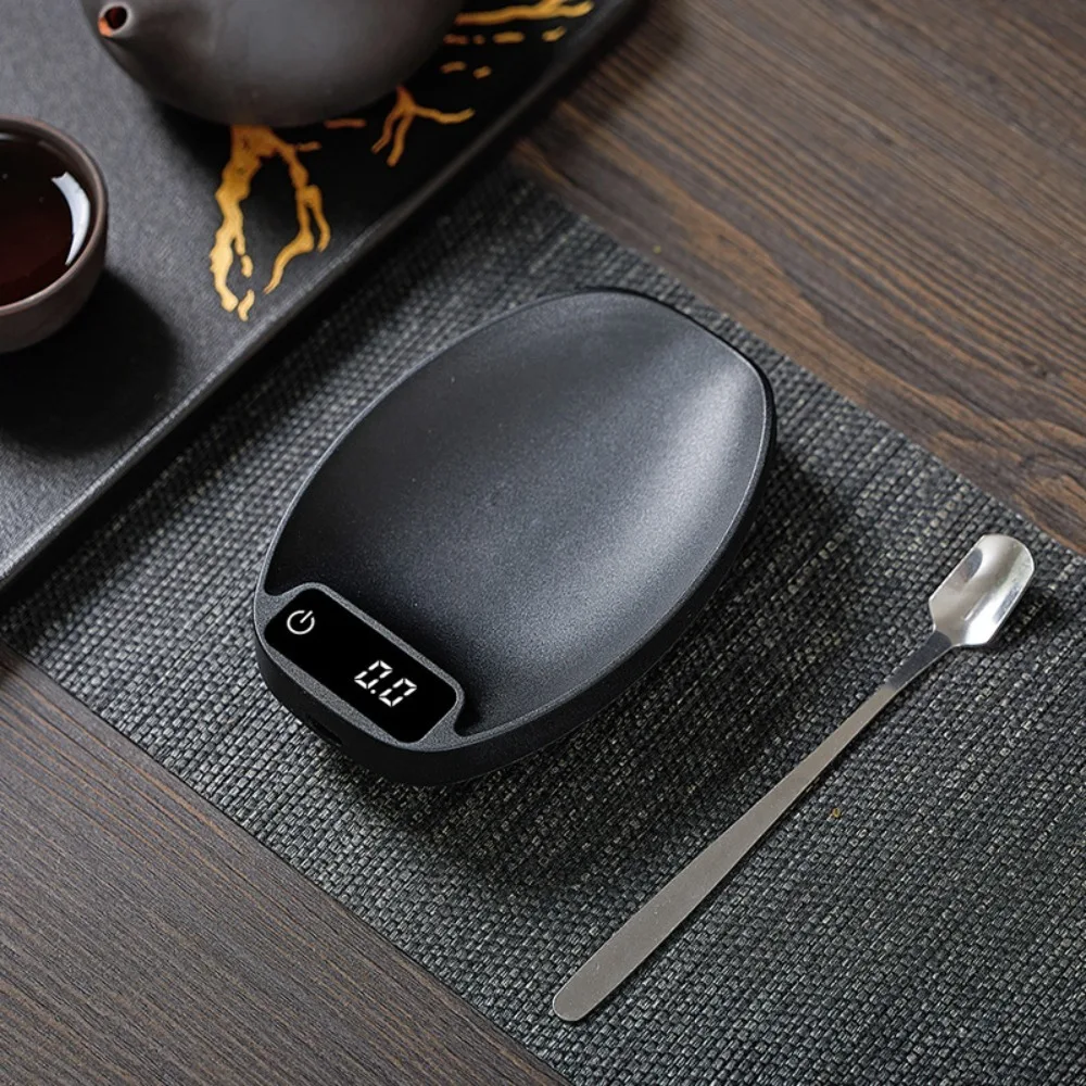 Elektronische Teewaage mit Schildpattmuster, Touchscreen, langlebige Batterie, Kaffeewaage, 0,1 Gramm Genauigkeit, Kunststoff
