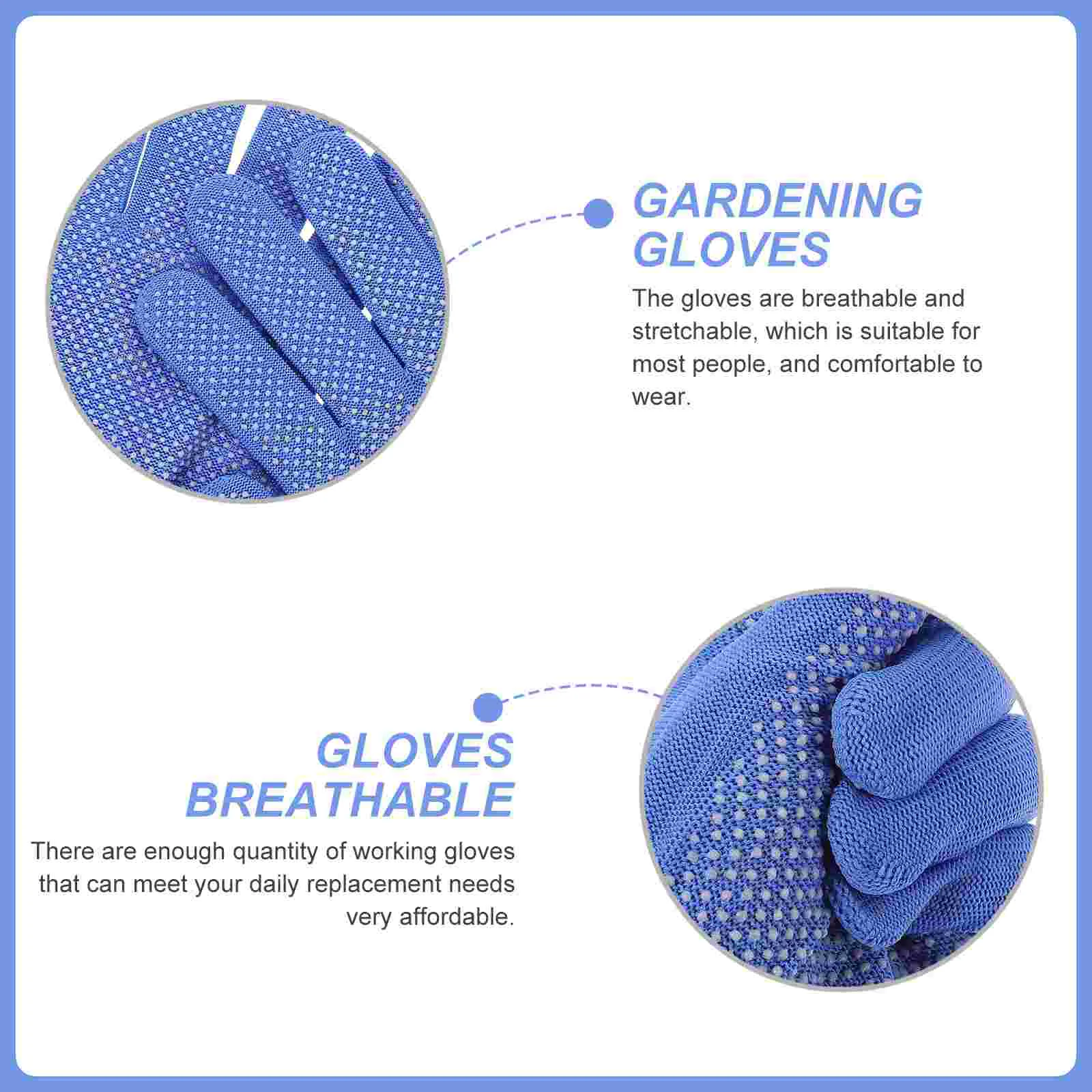 10 Pairs of Outdoor Working Gloves Anti-slip Mitten Safety Gardening Gloves Work Gloves Garden Working Gloves