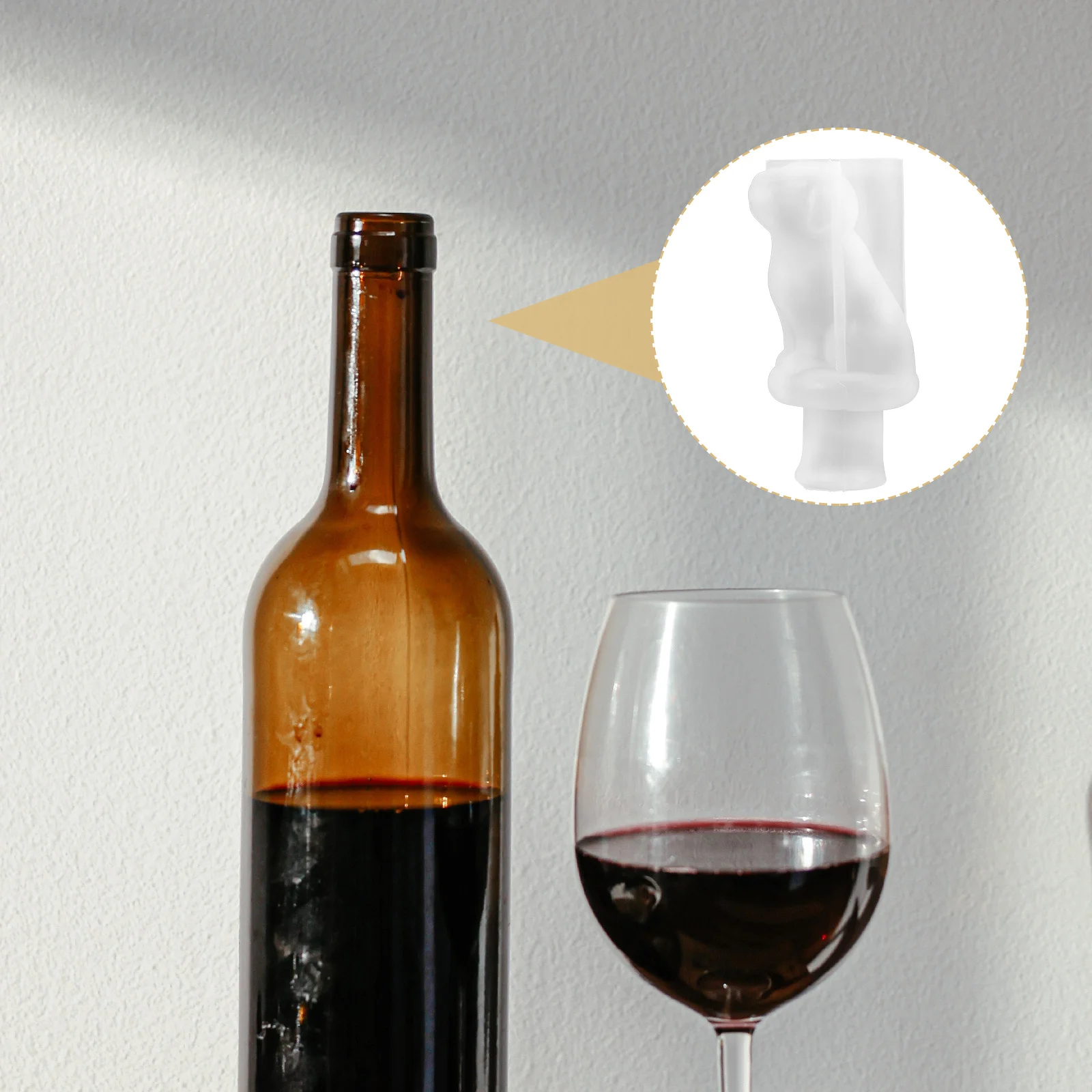 

1Set Creative Wine Bottle Stopper Mold High Quality Flexible Silicone DIY Craft Mold for Handmade Resin Epoxy Casting