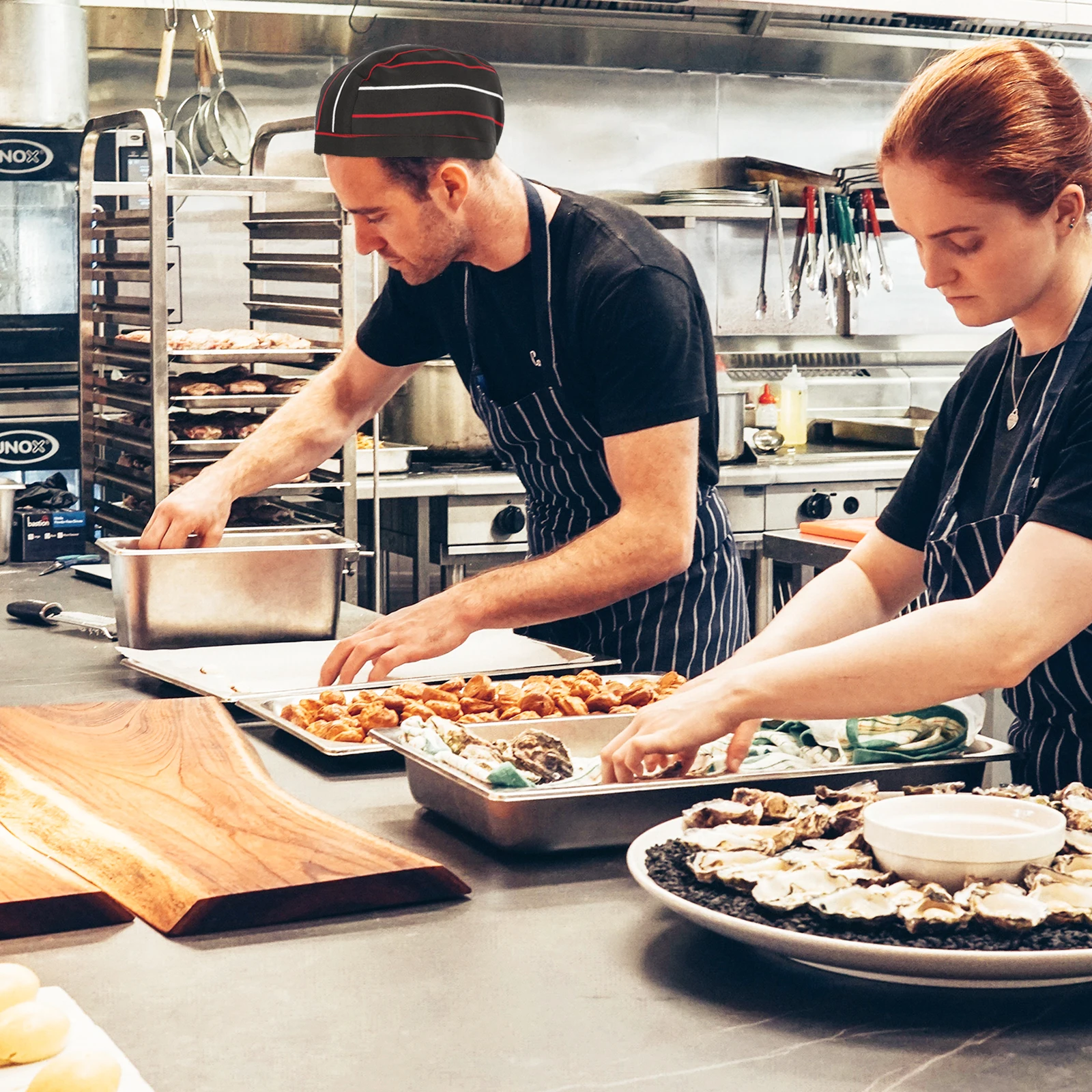 

Пиратская шляпа шеф-повара, кухонные шапки, регулируемые ленты, подходят для повара, кухни, пекаря, кейтеринга, школы, повседневной носки, модная одежда, эко