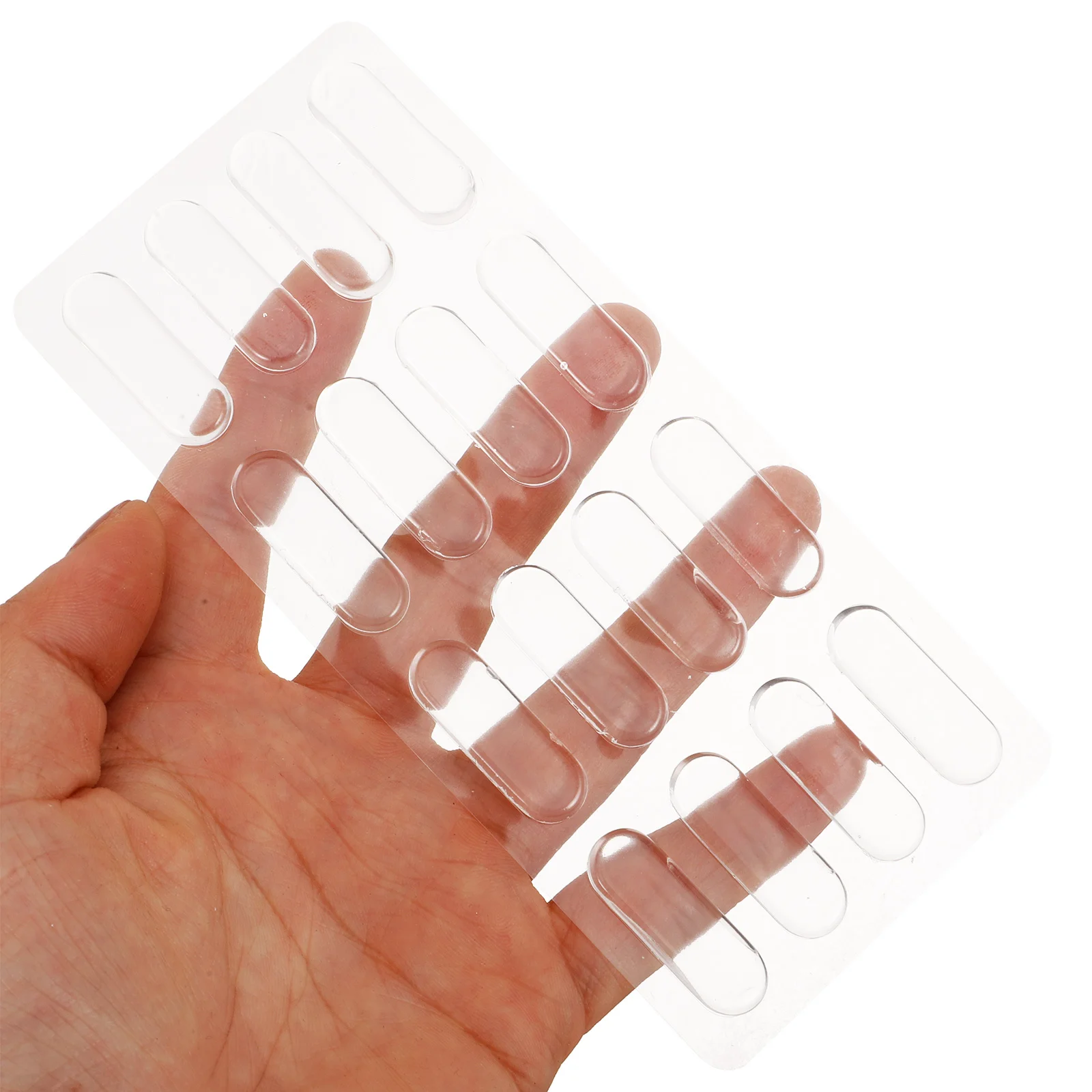 

2Pcs Clear Rubber Cabinet Bumpers Silicone Drawer Edge Protectors Anti-Slip Tabletop Guard Pads Drawer Bumpers Clear Rubber
