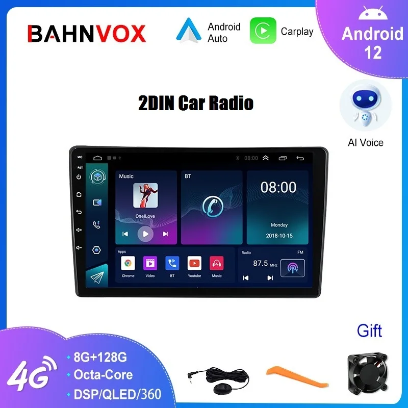 

Универсальный автомобильный радиоприемник, 9/10 дюймов, Android 12,0, GPS-навигация, мультимедийный плеер, стерео головное устройство для Hyundai, Nissan, Toyota, KIA, Honda