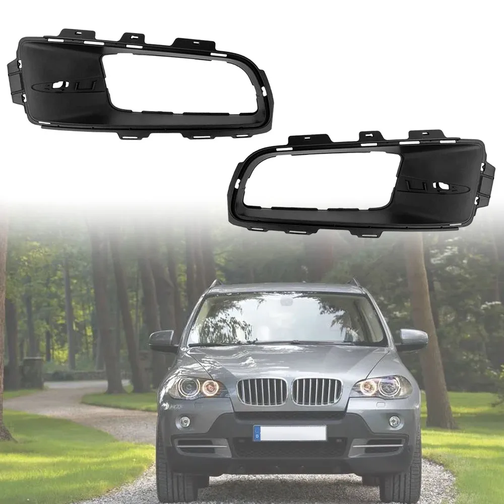 

Front Bumper Lower Grille Fog Light Grilles Left Right For BMW X5 E70 2007 2008 2009 2010 51117172449 51117172450