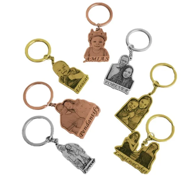 

SKQIR Custom Photo Name Keychains for Women Men Personalized Cut Family Pet Outline Image Pendants Lover Jewelry Gifts Dropship