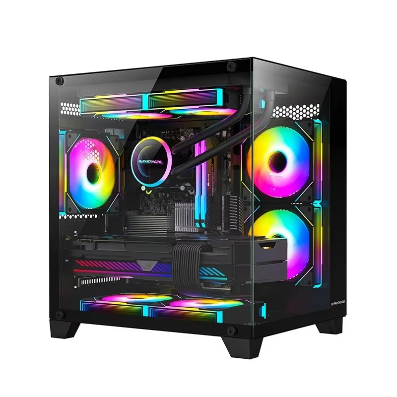 

Wholesale Affordable Prices High Quality 207 ° Panoramic View PC Gaming case MATX Desktop Gaming Computer case