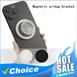 Magnetic Safe Ring Finger Expanding Stand Folding Mobile Phone Grip Holder Socket Pocket Support for iPhone Mac Samsung Xiaomi