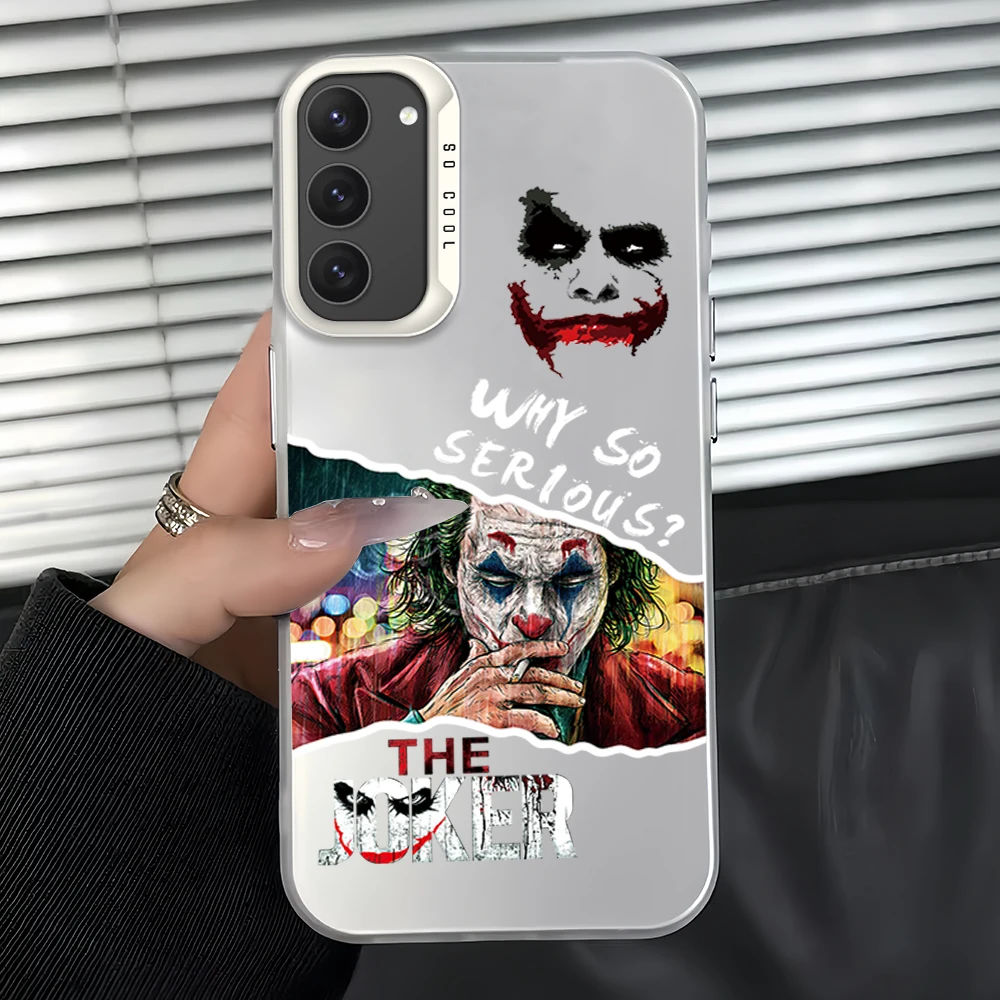 Creative Fashion Crazy J-Jokers Smiles  Phone Case for  For Samsung Galaxy S24 S23 S22 S21 S20 FE Ultra Plus 4G 5G  Fall Matte