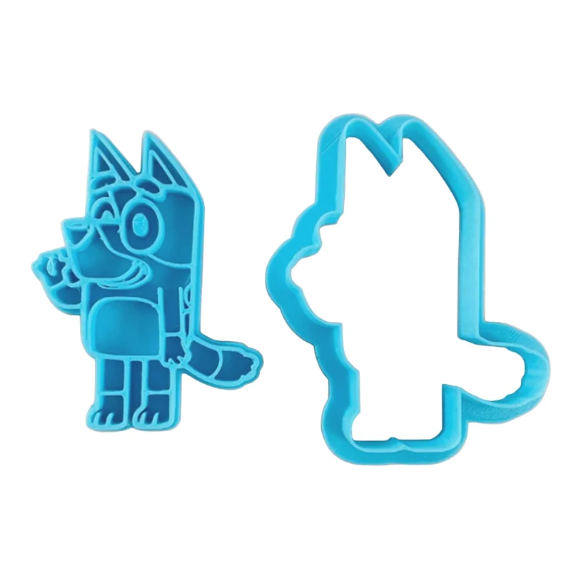 Bluey Bingo Cartoon Cute Little Creative Cake Mold Bluey High-Quality Plastic Biscuit Cookie Mold Children Toy Gift