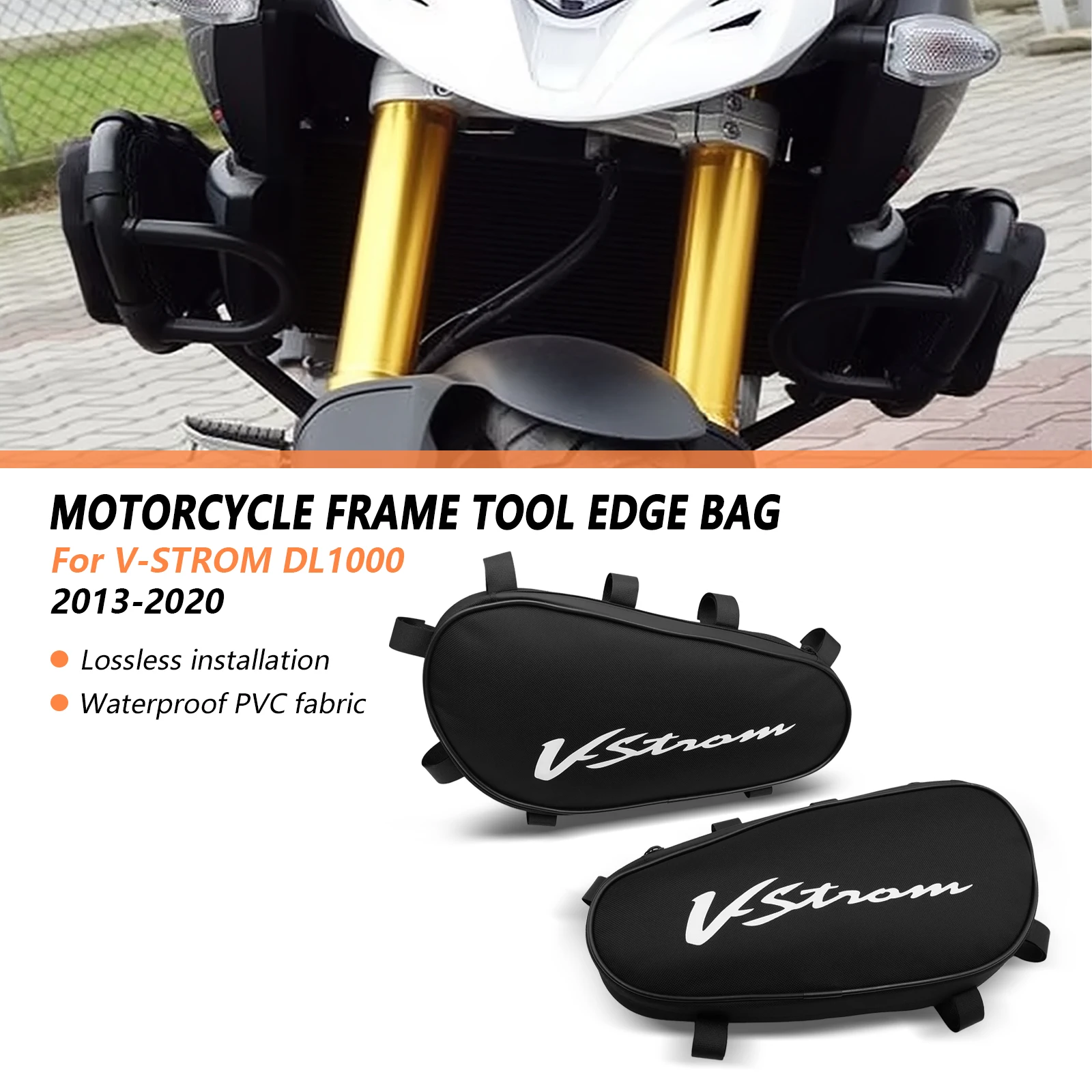

Рама мотоцикла, водонепроницаемая ремонтная сумка, сумка для инструментов для позиционирования для V-STROM DL1000 VSTROM DL 1000 2013-2020 2019 2018
