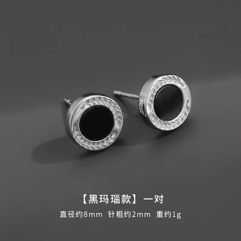 Brincos para homens: sofisticados, nicho, brincos pretos vintage para senhores – joias de orelha ouda e elegantes