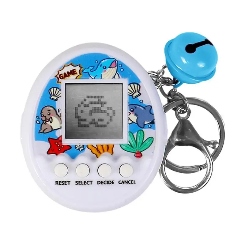 Porte-clés électronique pour animaux de compagnie, jouet électronique, 90S, Nostdéchiré, animaux de compagnie dans un cyberanimal virtuel, console de jeu amusante, porte-clés cadeau