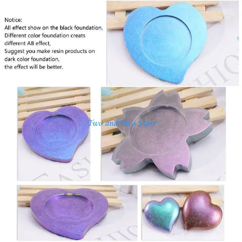 HX6F DIY Handmade Pearlescent Mica Powder Epoxy Resin Dye Pearl Resin Pigments