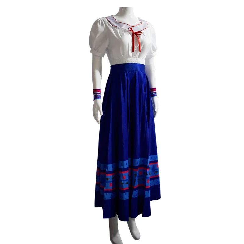 Adult Luisa Madrigal Cosplay Costume Dress Outfits for Halloween Woman Carnival Suit