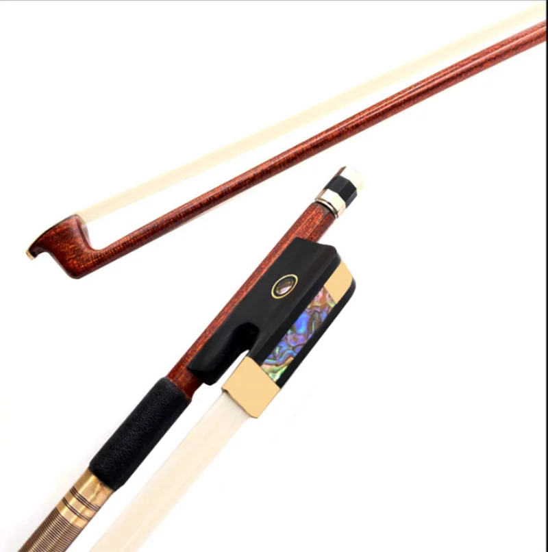 

Professional Pernambuco Wood Skin Carbon Fiber Hybrid Cello Bow (Full Size 4/4)