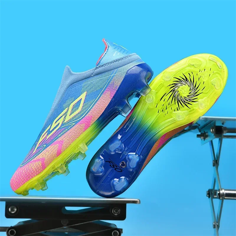 Neue Herren-Fußballschuhe Hochwertige Fußballschuhe Sneakers Rutschfeste Stollenschuhe für Rasen High-Top Futsal Indoor Bestseller Outdoor – Detail 7