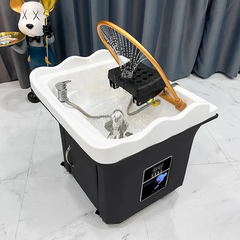 

Безопасная косметическая кровать с шампунем, парикмахерская раковина, массажная раковина, спа-кровать для профессионалов, элитная мебель для салона Lavacabezas