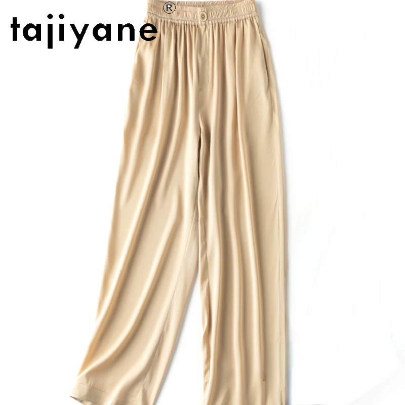 TAJIYANE 93% Mulberry Silk Pants for Women Old Money Style Trousers Womens Office Wear Harem Pants Summer Woman Clothing 바지 2024