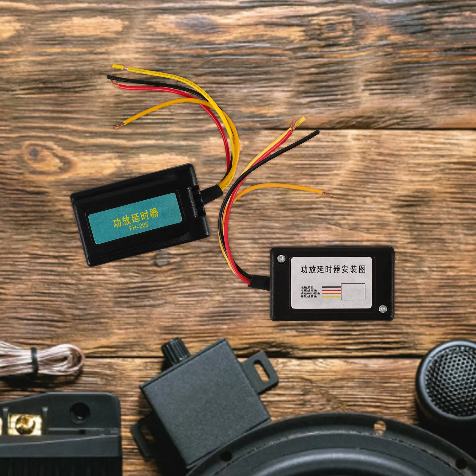 Electric Delay Timer Switch 12V Digital Time Delay Relay for Car Speakers Prevents Audio Equipment Damage Delays Power on Smooth