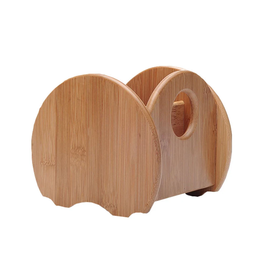 

Bamboo Remote Control Storage Box Desk Organizer 3 Compartment Eco-Friendly Durable Tidy Space-Saving Stationery Makeup