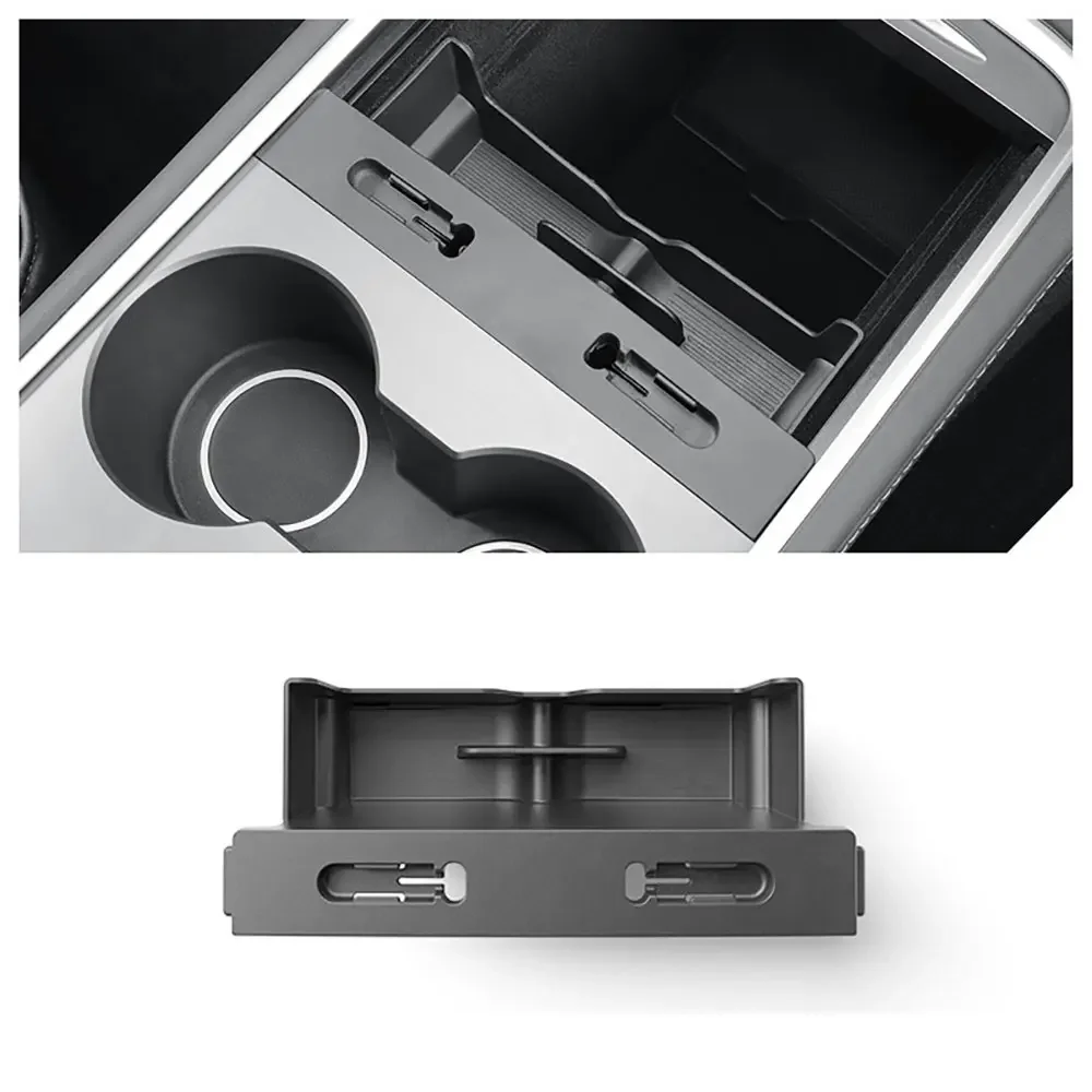 

for Tesla Model Y 2020-2024 Center Console Armrest Box hub Storage Box Key Card Holder Sunglasses Holder