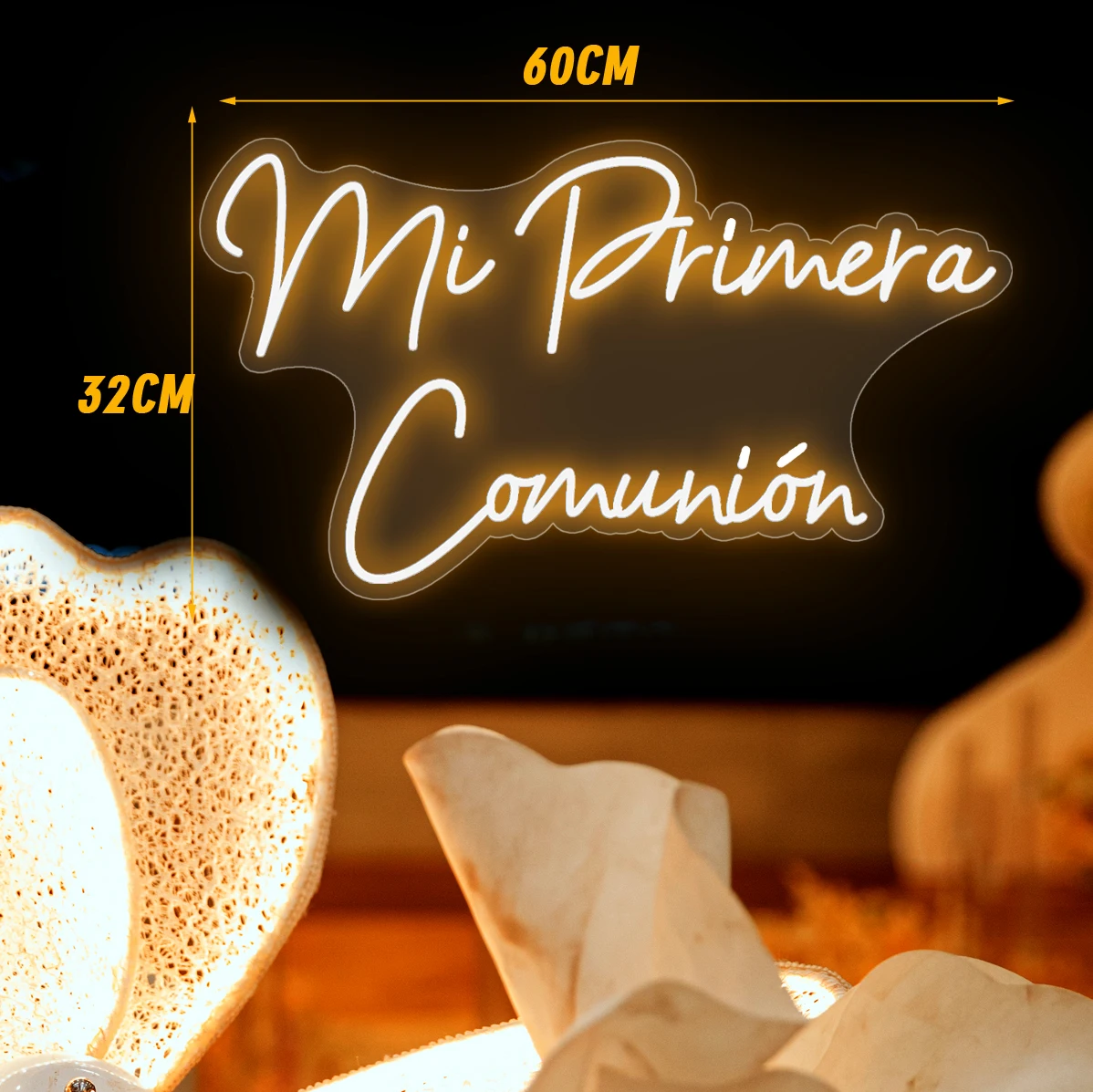 Пользовательский светодиодный знак Mi Primera Comunión