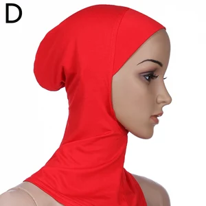Mulheres muçulmano underscarf cabeça capa muçulmano lenço interno hijab bonés islâmico underscarf ninja hijab cachecol chapéu boné osso bonnet 7 principais vendas organizador hijab - №7