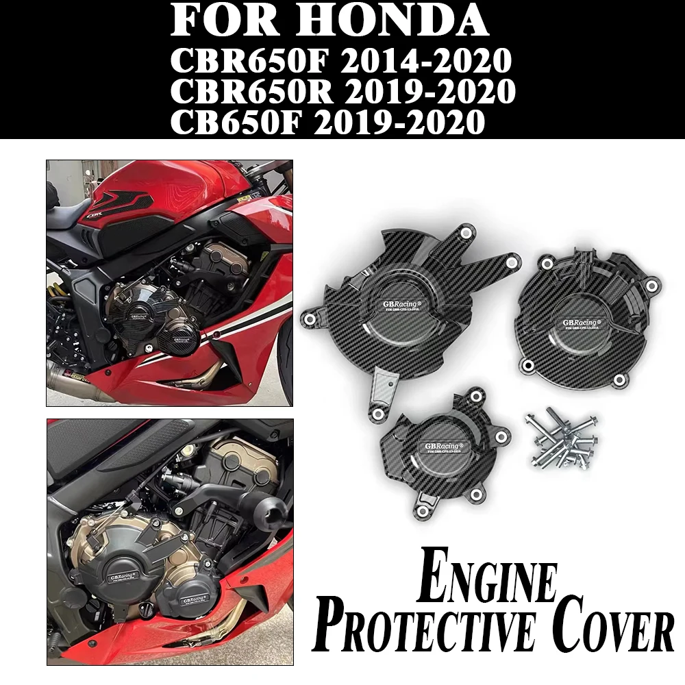 

CBR650R/F/CB650F For HONDA CBR650F 2014-2019 CB650R 2019-2020 CBR650R 2019-2020 Motorcycles Engine Protection Cover For GBRacing