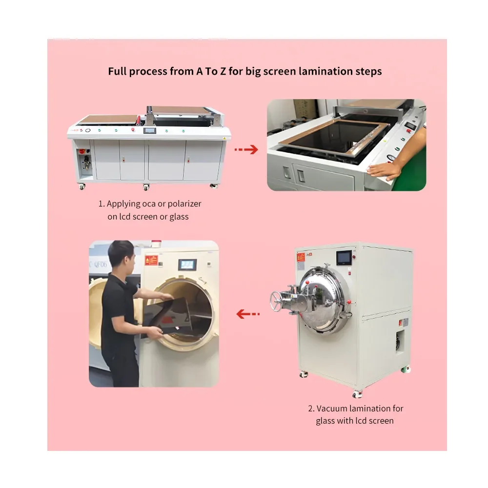 Electronic bubble removal TFT screen device of OCA bubble removal machine