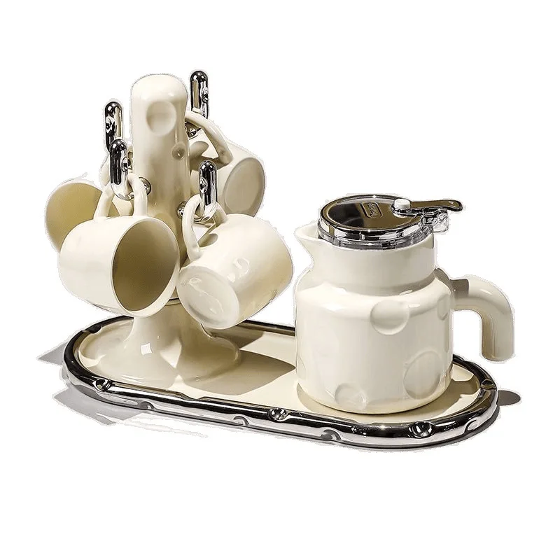 

Set of ceramic household new models, water cup, teapot, cup set, tea cup housewarming wedding gift