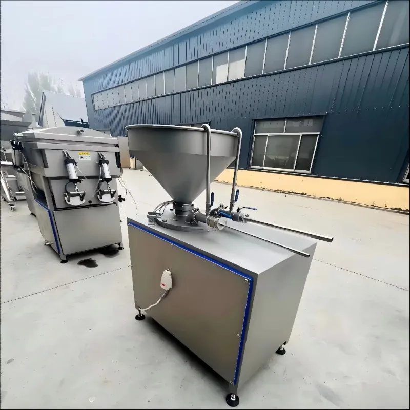 Customized Industrial Complete Sausage Production Line Plant Automatic Filler Vacuum Sausage Filler for Sausage Making