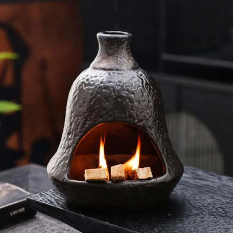 Ceramic Aromatherapy Burner Pau Santo White Sage Stick Incense Holder Indoor Fragrance Censer Home Decor