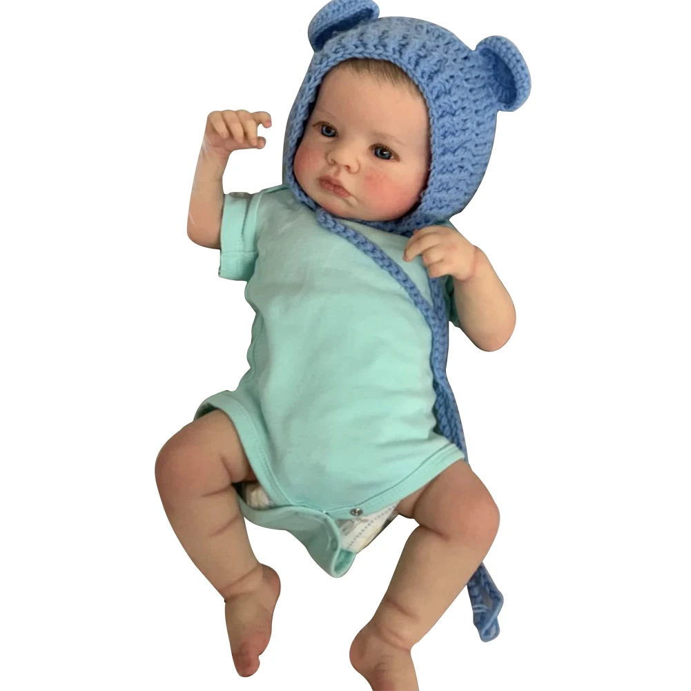 Muñecas de bebé de simulación de silicona elásticas pintadas a mano, muñeca de bebé realista suave, fotografía 3D, regalos para niños