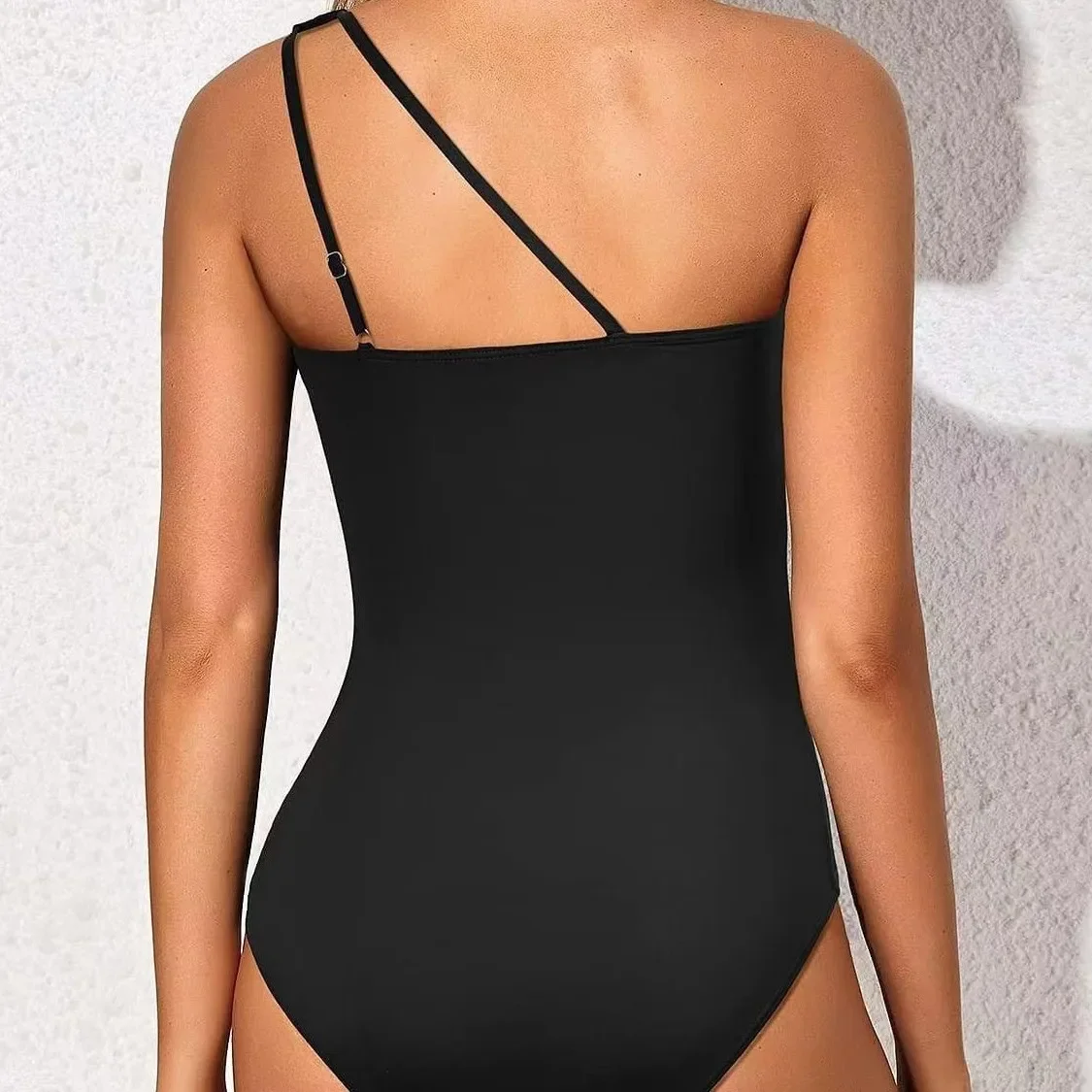 2025 One Shoulder One Piece Swimsuit for Women Comfortable Tummy Control Bathing Suits Modest Swimwear Beach Swimming Clothing