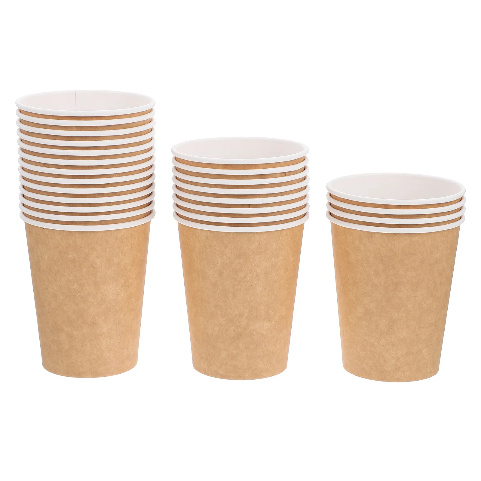

50pcs Paper Cups Thicken Disposable Coffee Cups For Party Office Banquet Large Quantity Premium Safe Hygiene Use